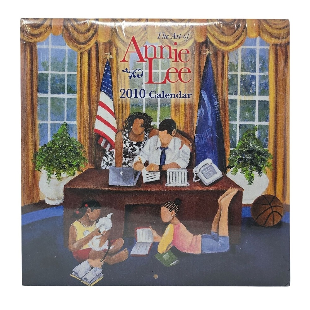 The Art of Annie Lee 2010 Calendar Obama Family Cover Barack Shades of Color New